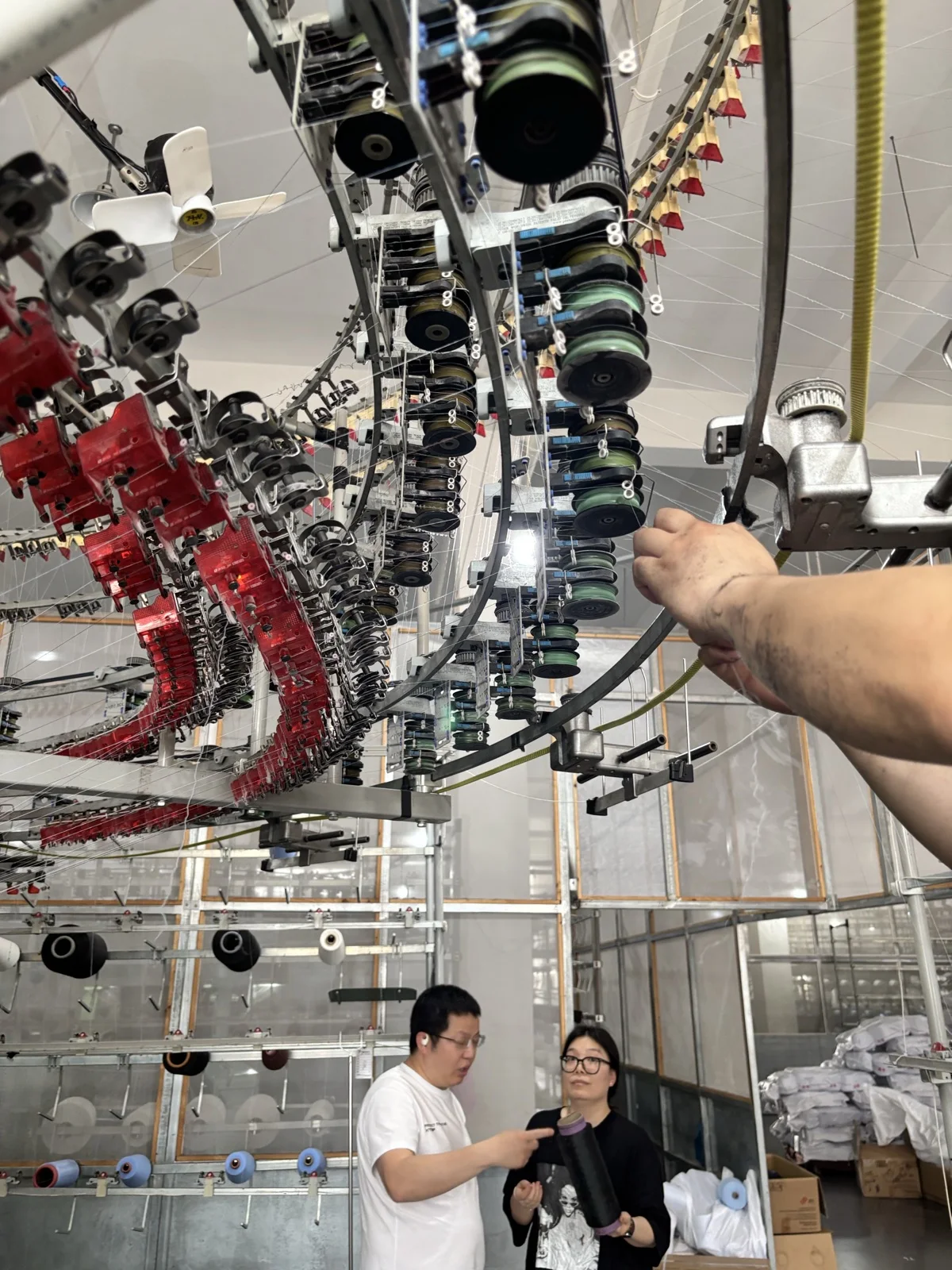 Topade Textile knitting yarn change and production follow-up