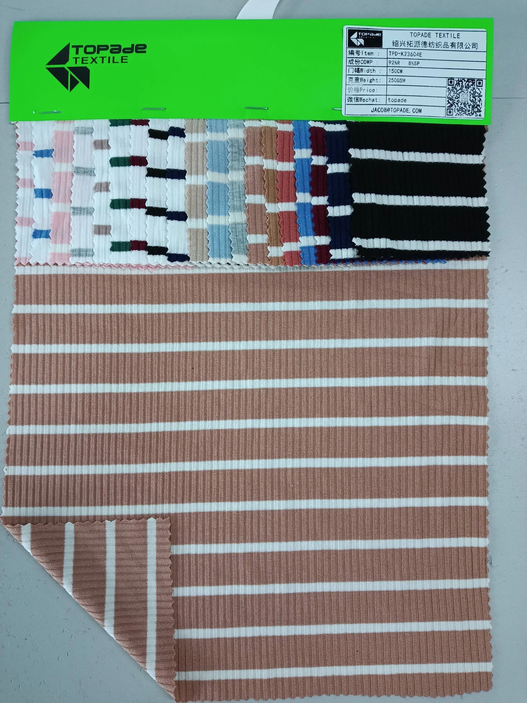 Stripe 3×3 Rib Knit — TPD-K23604E