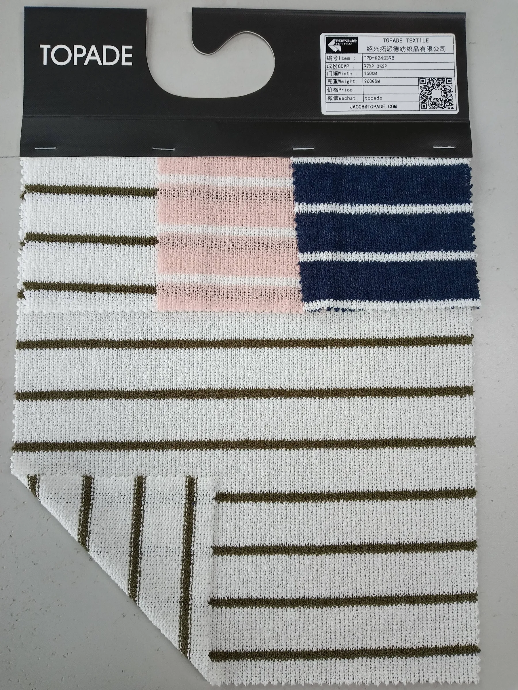 Stripe Rib Knit — TPD-K24339B