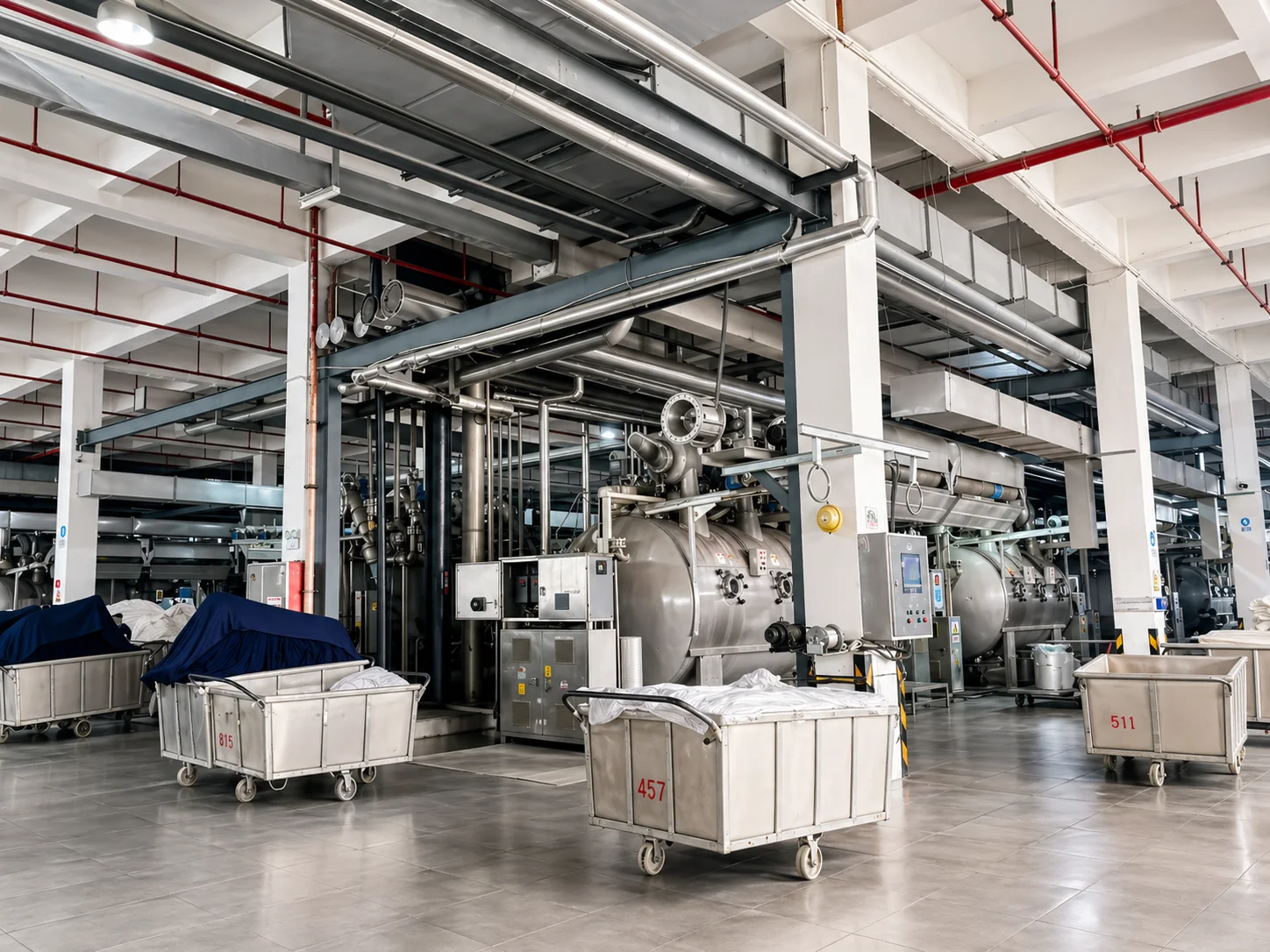Topade Textile dyeing and finishing production floor